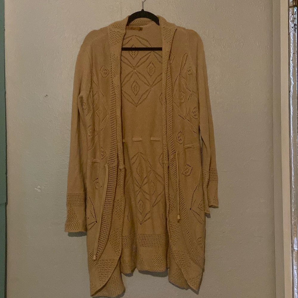 Belldini tan fall cardigan/sweater